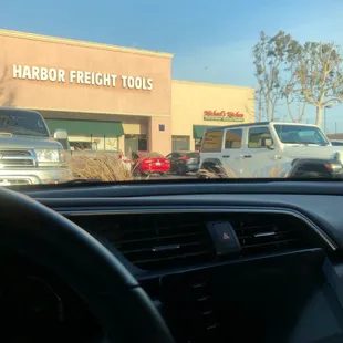 Next to Harbor Freight Tools; behind Del Taco