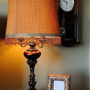 One of the very unique lampshades I found at Michael's which matched a base I had purchased separately very well.