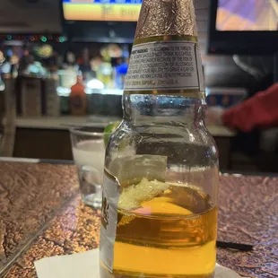 Modelo &amp; Chilled shot of Patron