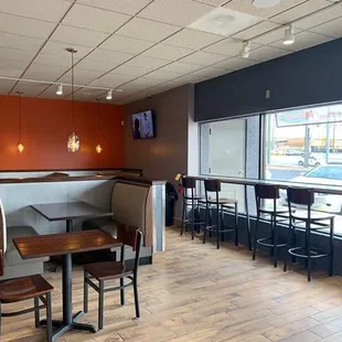 the inside of the restaurant