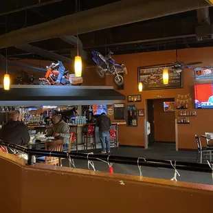 Bar area in distance. We were in elevated dining area.