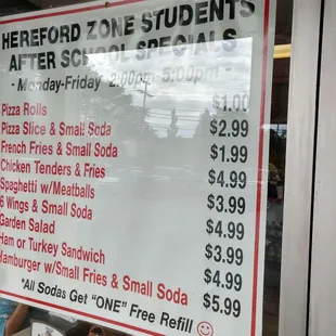 Thought this was really cool. Lots of places ban students. This place has deals for them. Good show.