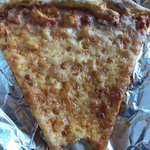 a slice of cheese pizza