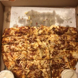 Chicken bbq pizza