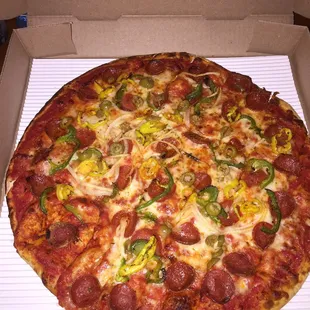 Pretty sad &quot;Michaels Works Pizza&quot;