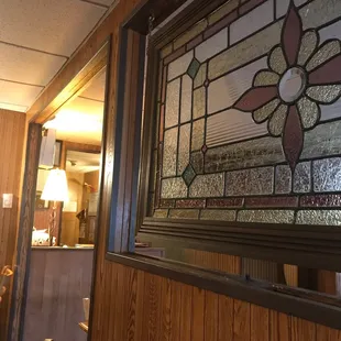 a stained glass window