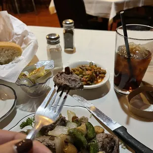 Not medium rare meat