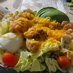 Crispy Chicken Salad, add avocado