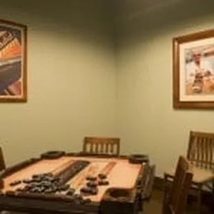 a game table and chairs