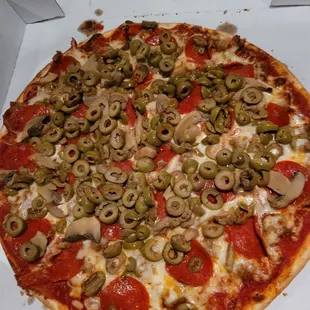 Extra green olives!