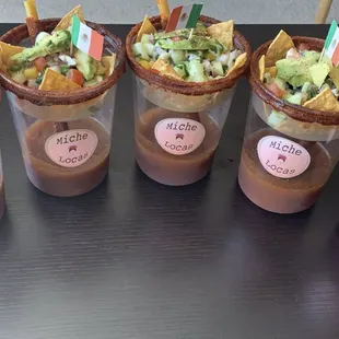 Michelada with Ceviche