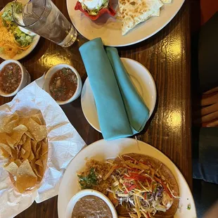 Shrimp Taco Plate &amp; Chicken Quesadilla