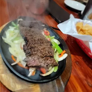 Steak fajitas