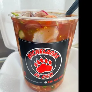 a cup of soup