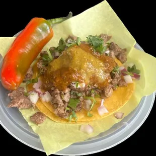 Taco de asada