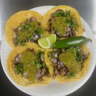 Tacos de asada