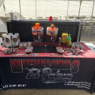 Caterers self serve miche bar