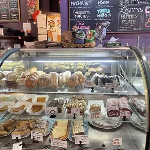 a display of pastries