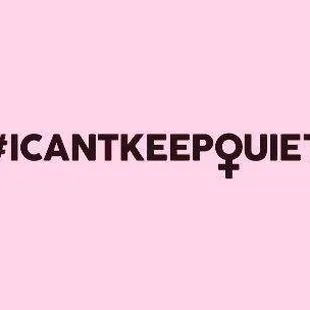 a pink background with the words i can&apos;t keep quiet