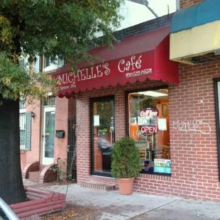 the outside of the building