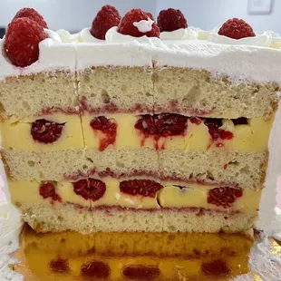 Raspberry Victorian cake