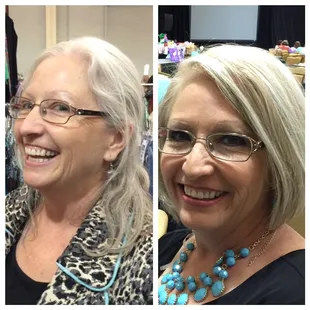 Before and after Makeover