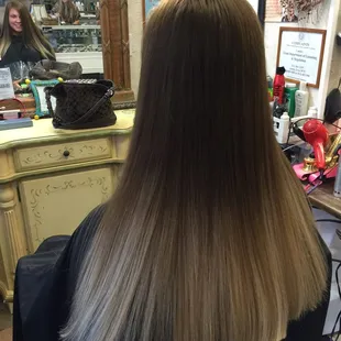 Ombré hair color