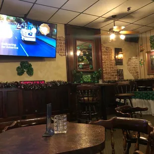 a restaurant with tables and chairs