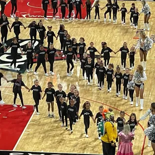 Kids Day, performing with the Raiderettes