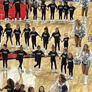 Kids Day, performing with the Raiderettes