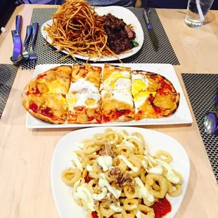 Flat Bread, Cheese Steak, fritty