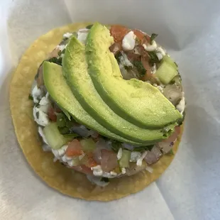 Shrimp Ceviche Tostada