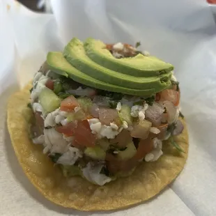 Shrimp Ceviche Tostada