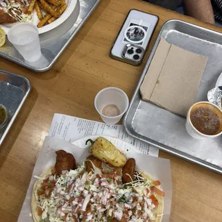 2 Shrimp Tacos Grilled Combo