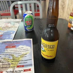 Menu and some of their drink options