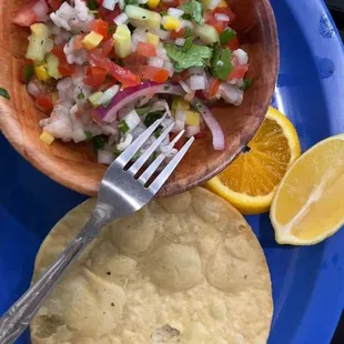 Ceviche Tostada