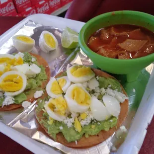 Custom tostadas, just ask the owners to make.
