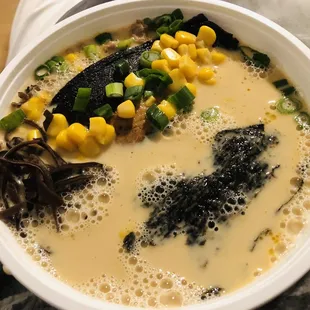 Ramen with broth