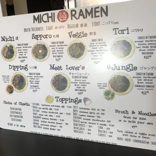Updated Menu