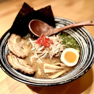 Tonkotsu Ramen with Black Garlic