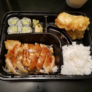 Chicken Teriyaki Lunch Bento box. (Soup not pictured). Delicious!