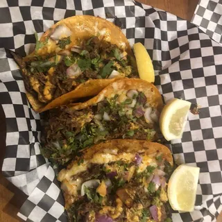 3 Quesa Birria Tacos + 8oz Consome