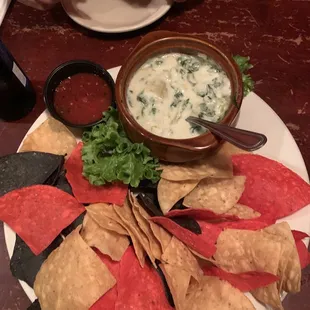 Homemade spinach artichoke dip