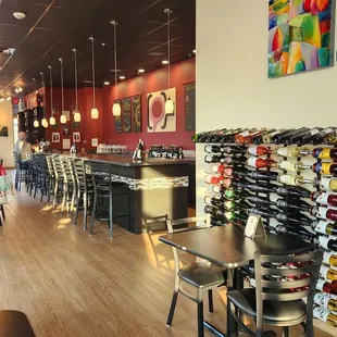 a view of the tasting room