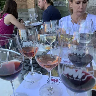 Two wine flights. All aboard!