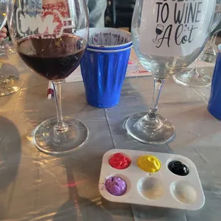 Wine and wine glass painting event!