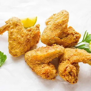 fried chicken and chips