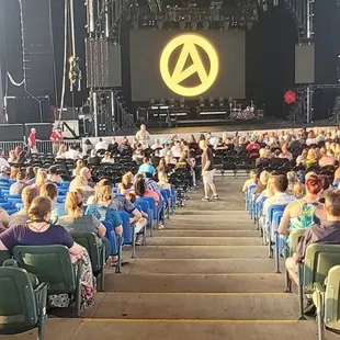 The view from section 600A, row A. 8.12.21