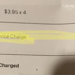 To Go Service Charge (18%) for picking up your own food ?! What ?!