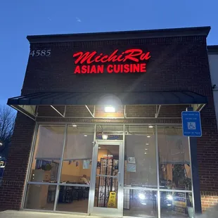 outside